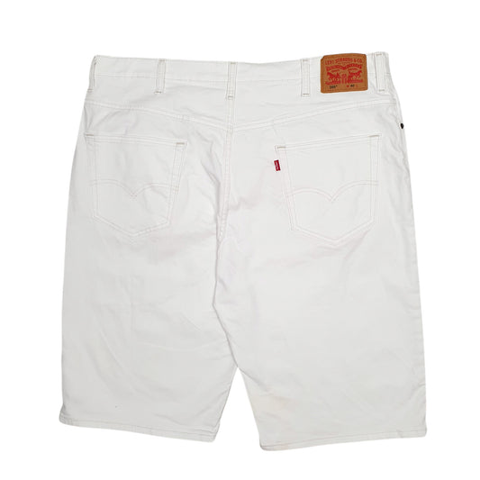 Mens White Levis 569 Shorts