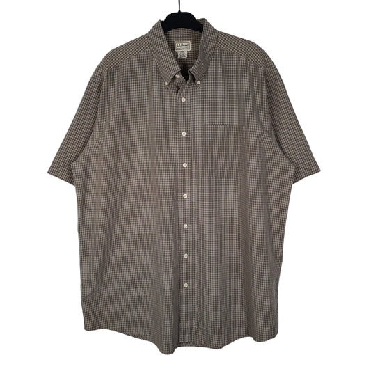 Mens Green L.L.Bean Short Sleeve Shirt