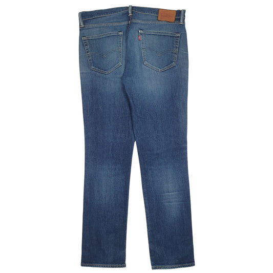 Mens Blue Levis Distressed Jeans