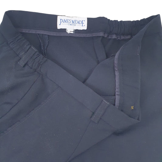 Womens Navy James Meade Trousers