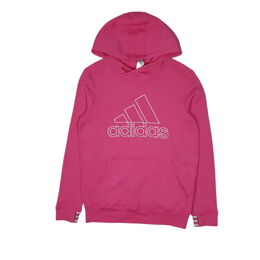 Womens Pink Adidas Hoodie Jumper