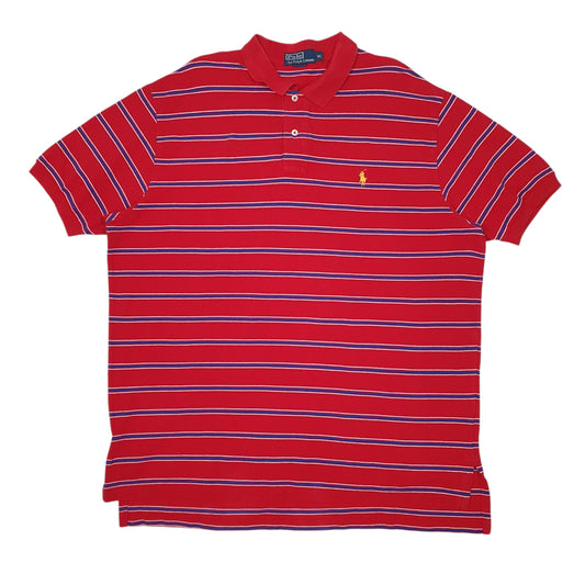 Mens Red Polo Ralph Lauren Short Sleeve Polo Shirt
