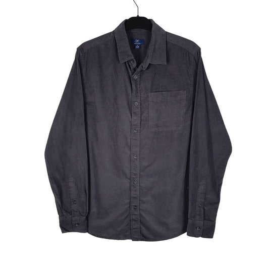 Mens Navy George Corduroy Long Sleeve Shirt