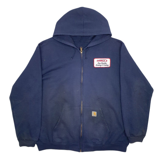 Mens Navy Carhartt Full Zip Jumper