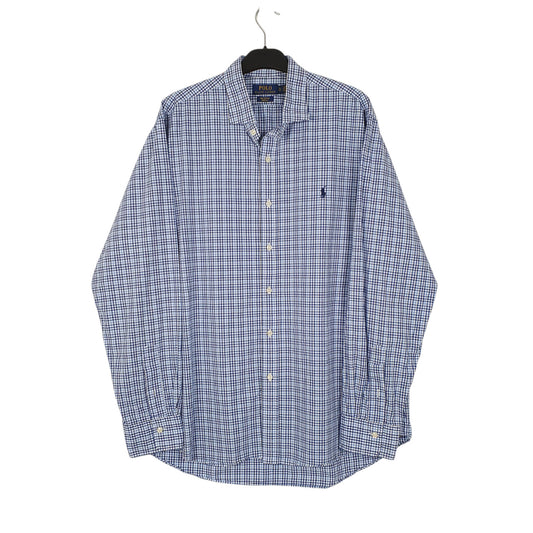 Mens Blue Polo Ralph Lauren Stretch Long Sleeve Shirt