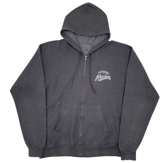 Mens Grey Hanes Disney Full Zip Jumper