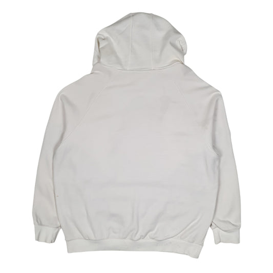 Mens White Adidas Hoodie Jumper