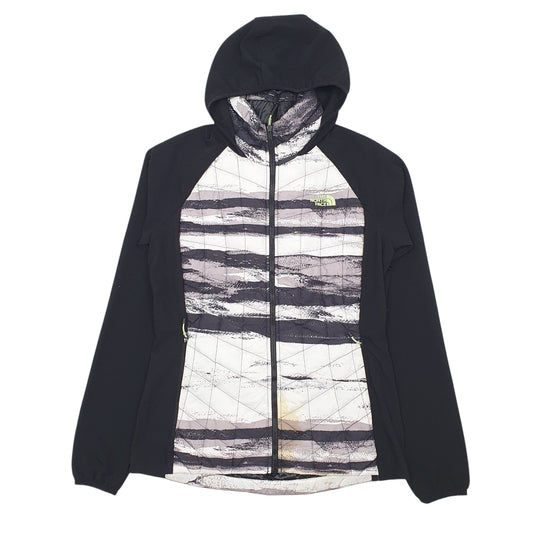 Womens Black The North Face Padded Thermoball Hoodie Coat