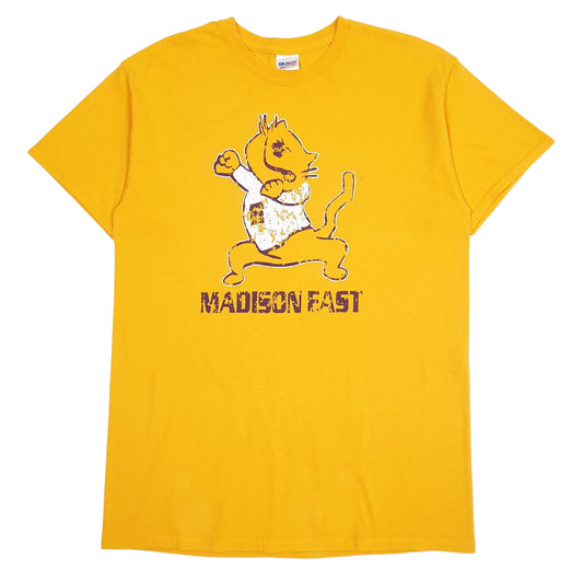 Mens Yellow Gildan Short Sleeve T Shirt