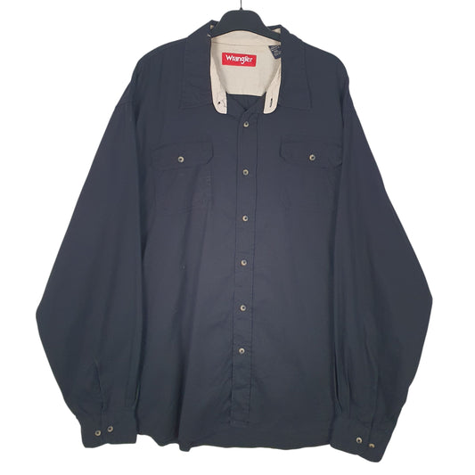 Mens Black Wrangler Long Sleeve Shirt