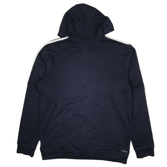 Mens Navy Adidas Hoodie Full Zip Jumper