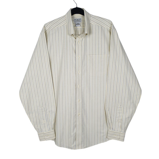 Mens Yellow L.L.Bean Long Sleeve Shirt