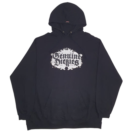 Mens Black Dickies Spellout Hoodie Jumper