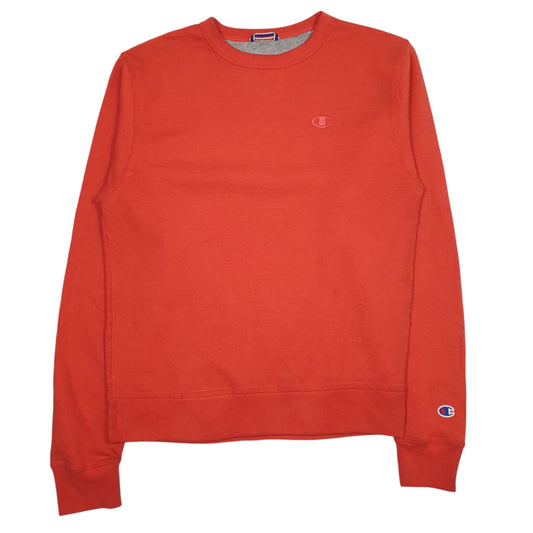 Mens Red Champion Crewneck Jumper