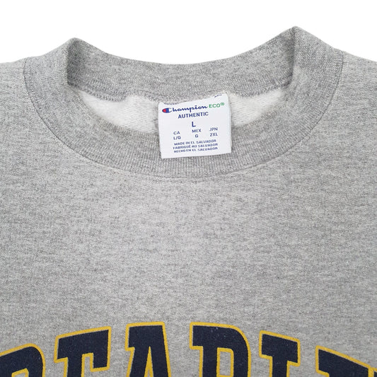 Mens Grey Champion Crewneck Jumper