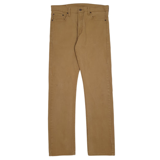 Mens Brown Levis 513 JeansW33 L32