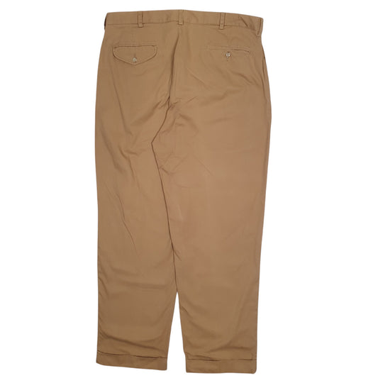 Mens Beige Polo Ralph Lauren Hammond Pant Double Pleated Trousers