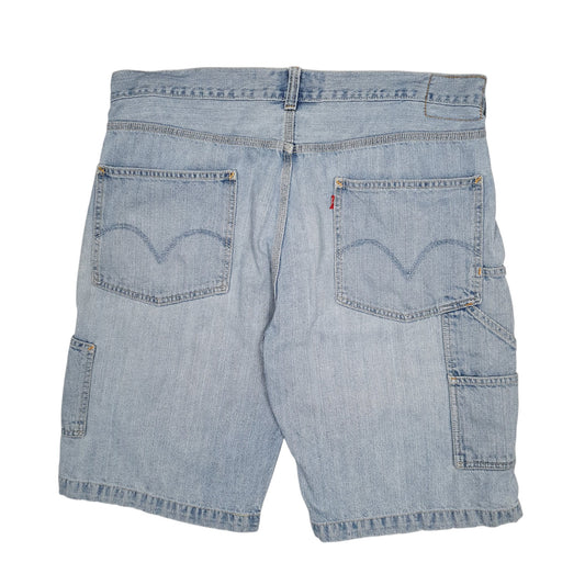 Mens Blue Levis Carpenter Shorts