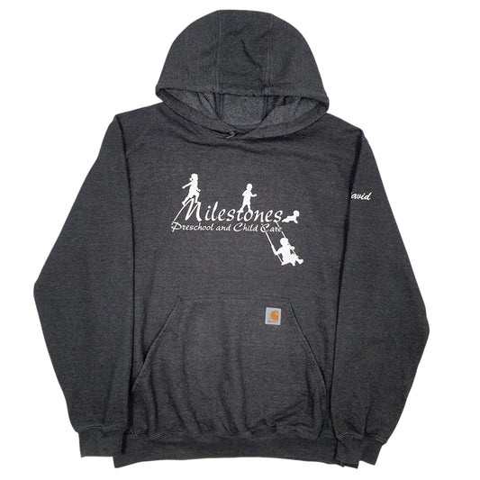 Mens Grey Carhartt Original Fit Hoodie Jumper