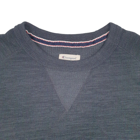 Mens Grey Champion Crewneck Jumper