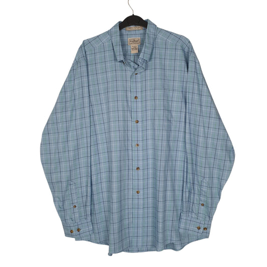 Mens Blue L.L.Bean Long Sleeve Shirt