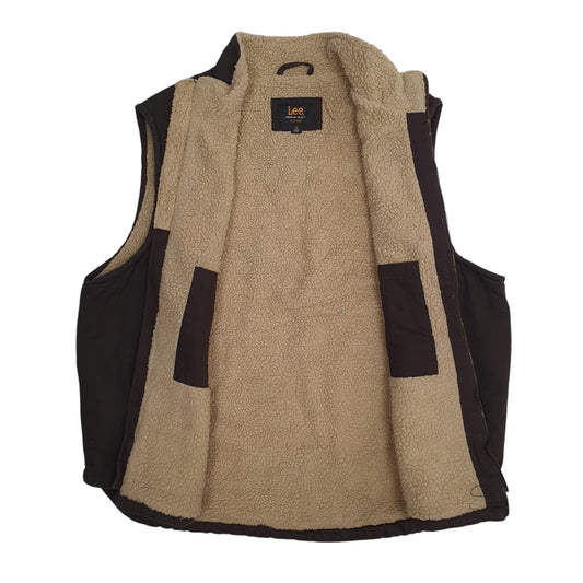 Mens Brown Lee Vest Bodywarmer Coat