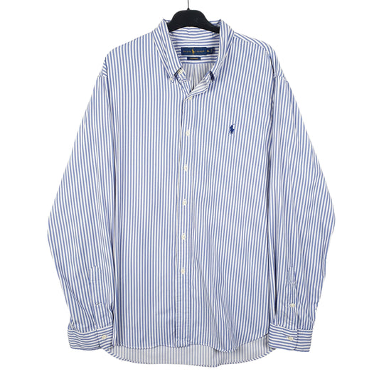 Mens Blue Ralph Lauren Performance Long Sleeve Shirt