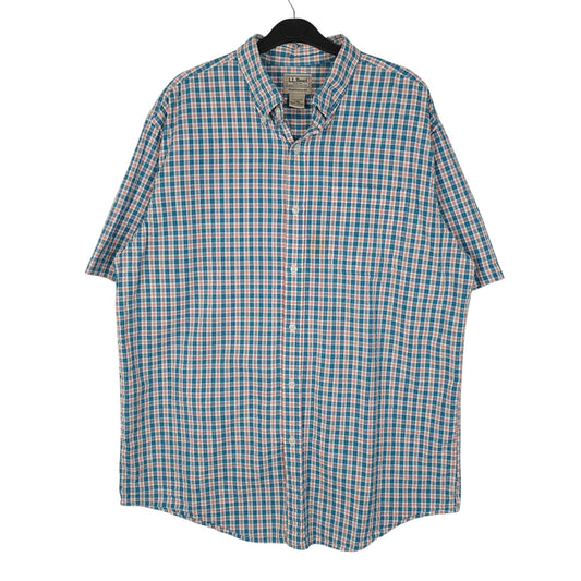 Mens Blue L.L.Bean Short Sleeve Shirt