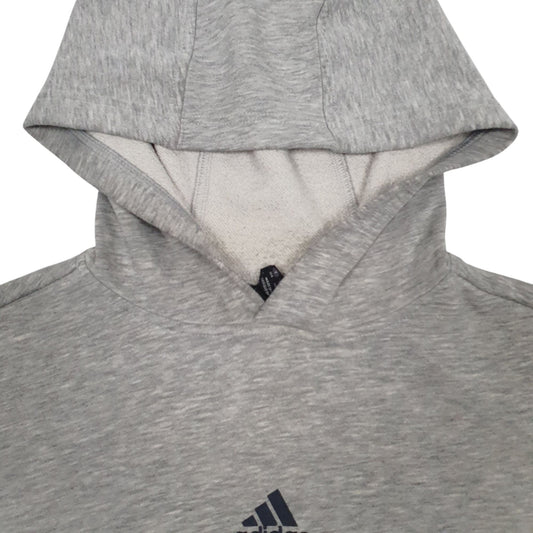 Womens Grey Adidas Baseball Hoodie Jumper