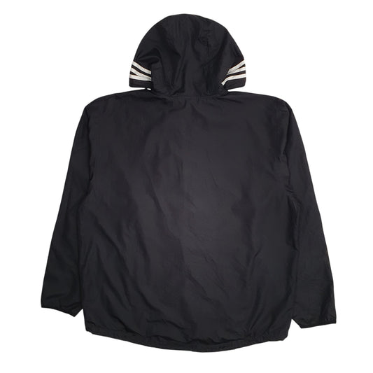 Mens Black Adidas Vintage 00s Coat