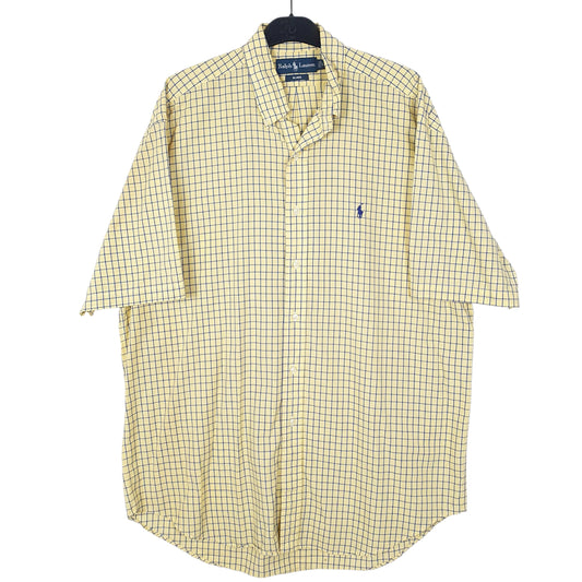 Mens Yellow Ralph Lauren Short Sleeve Shirt