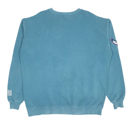 Mens Blue NBA Charlotte Hornet's Crewneck Jumper