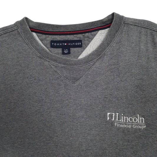 Mens Grey Tommy Hilfiger Crewneck Jumper