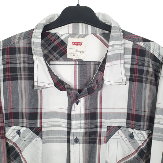 Mens Grey Levis Western Shirt