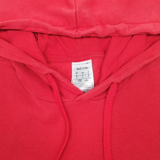 Mens Red Adidas Hoodie Jumper
