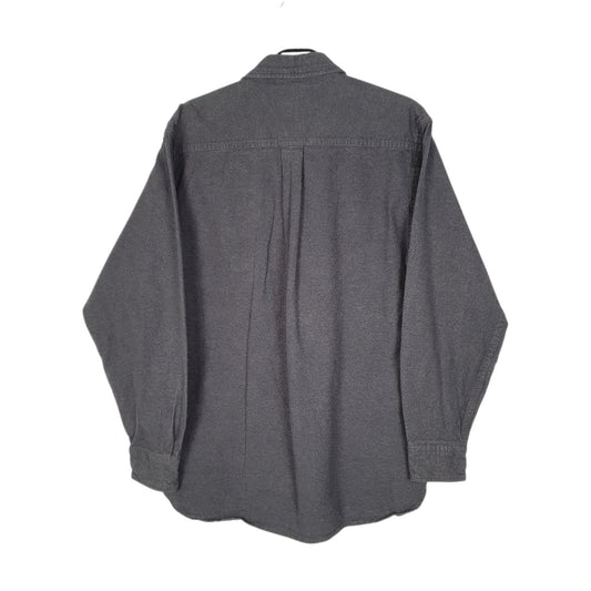 Mens Grey L.L.Bean Thick Chamois Shirt