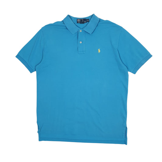 Mens Blue Polo Ralph Lauren Short Sleeve Polo Shirt