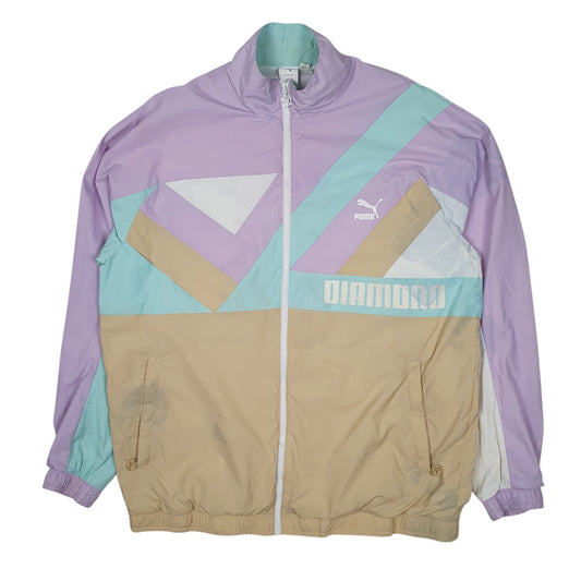 Mens Purple Puma Diamond Collab Hoodie Coat