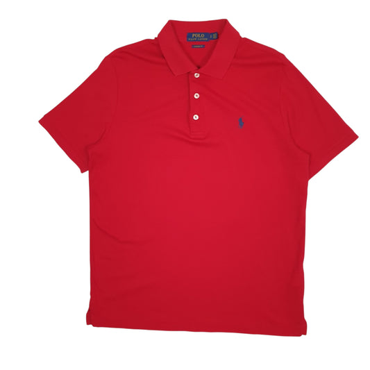 Mens Red Polo Ralph Lauren Short Sleeve Polo Shirt