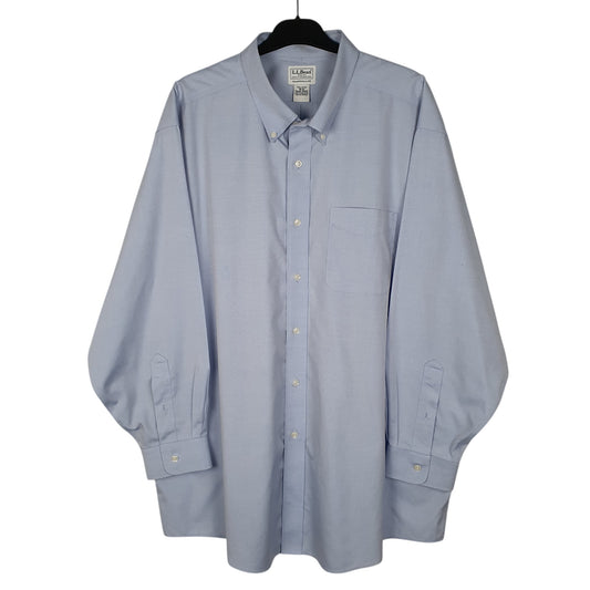 Mens Blue L.L.Bean Long Sleeve Shirt