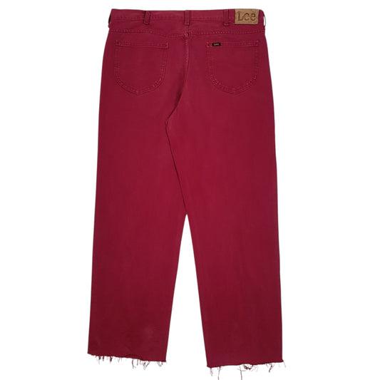 Mens Red Lee Jeans