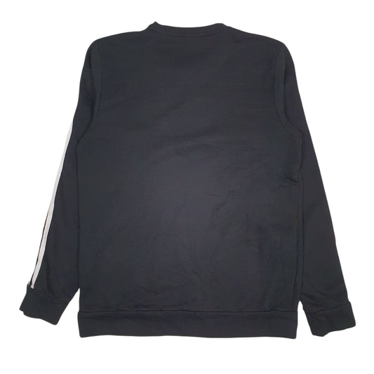 Mens Black Adidas Crewneck Jumper