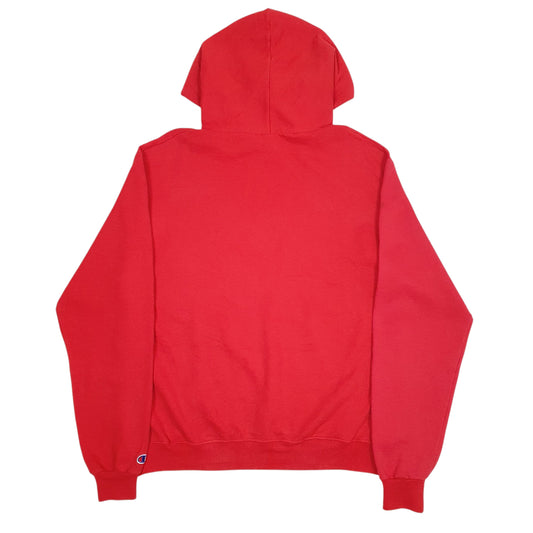 Mens Red Champion ESU Hoodie Jumper