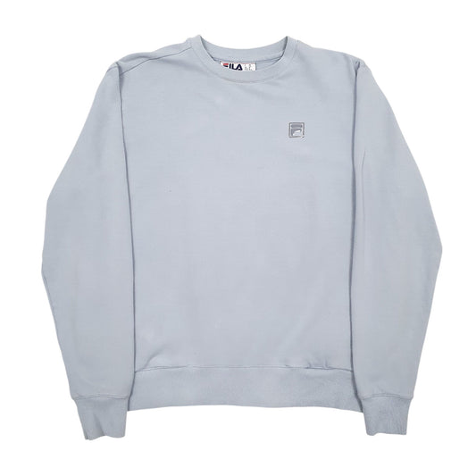 Womens Blue Fila Crewneck Jumper