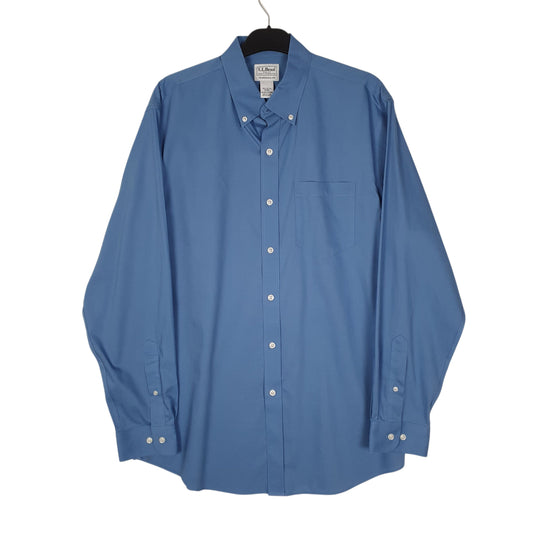 Mens Blue L.L.Bean Long Sleeve Shirt
