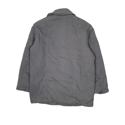 Mens Grey Veb Wattana Vintage 1970s East Germany Grey Mouse Coat