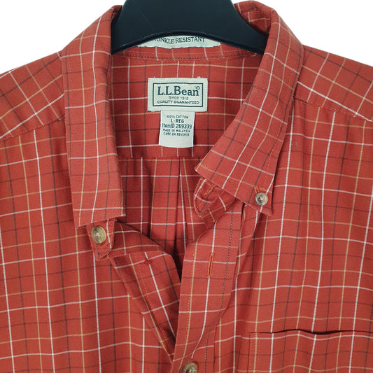 Mens Orange L.L.Bean Shirt