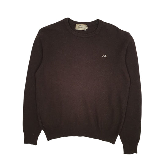 Mens Brown Burberry Crewneck Jumper