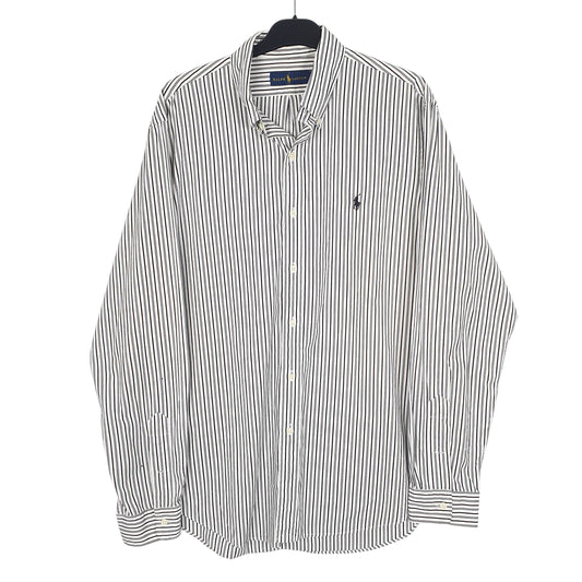 Mens White Ralph Lauren Long Sleeve Shirt