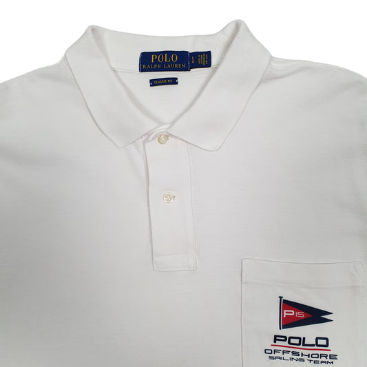 Mens White Polo Ralph Lauren Polo Shirt